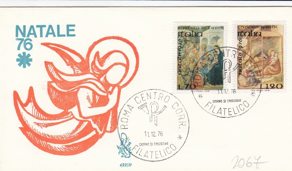11/12/1976-1 FDC FIRST DAY "CHRISTMAS" (L2067)