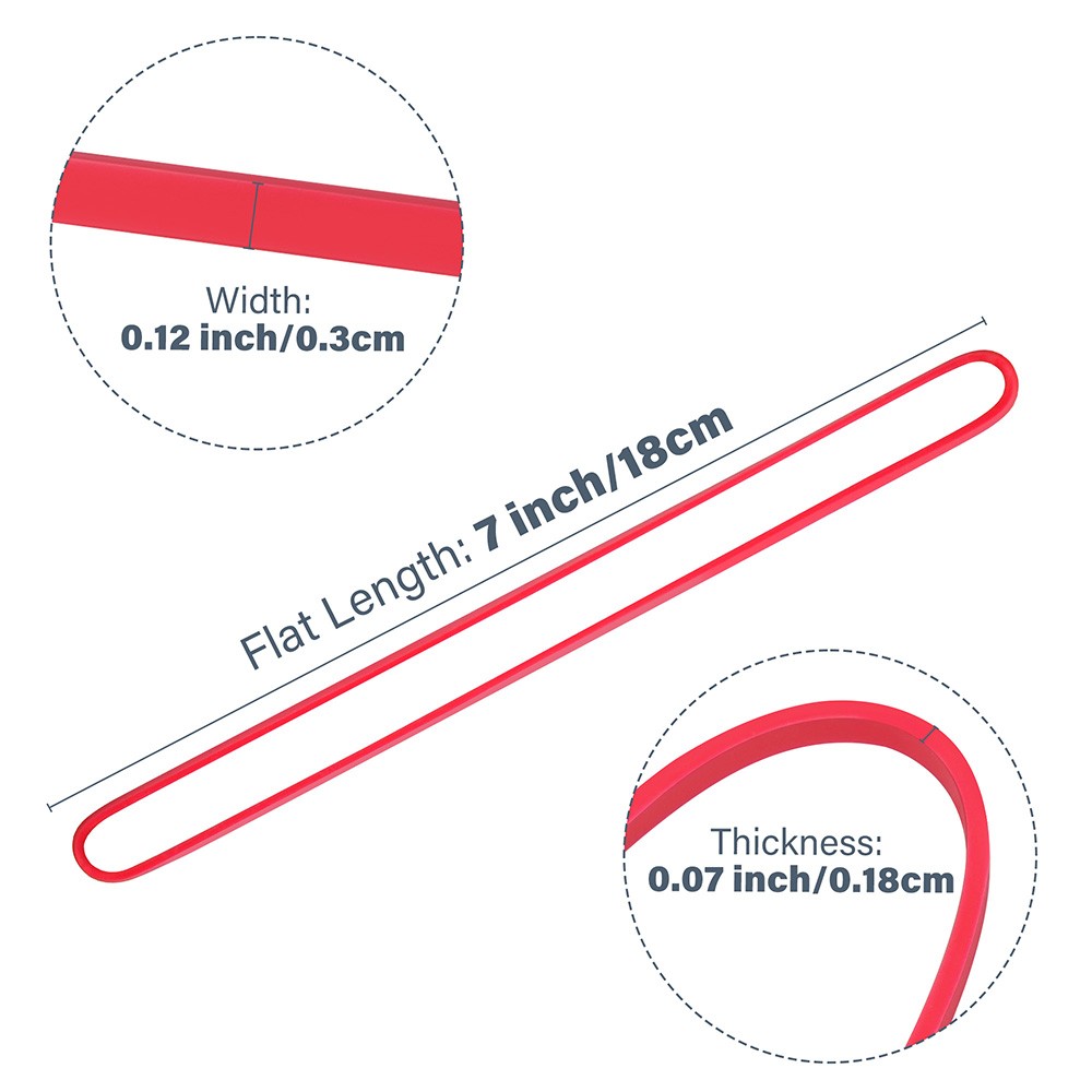 170 PCS Large Rubber Bands Long Rubber Bands Heavy Duty 4 Assorted Colors