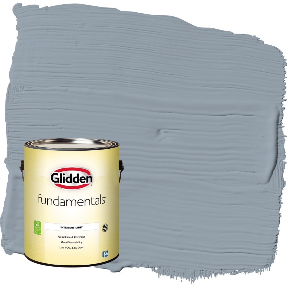Gallon Quick-Drying Interior Paint Flat Blue Finish Easy Application