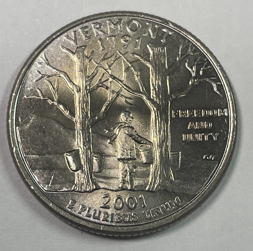 2001-P Vermont State Quarter BU Uncirculated