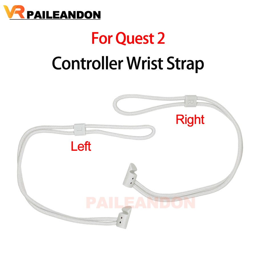 1 Pair For Oculus Quest 2 VR Headset Controller Wrist Strap Controller Strap Tie