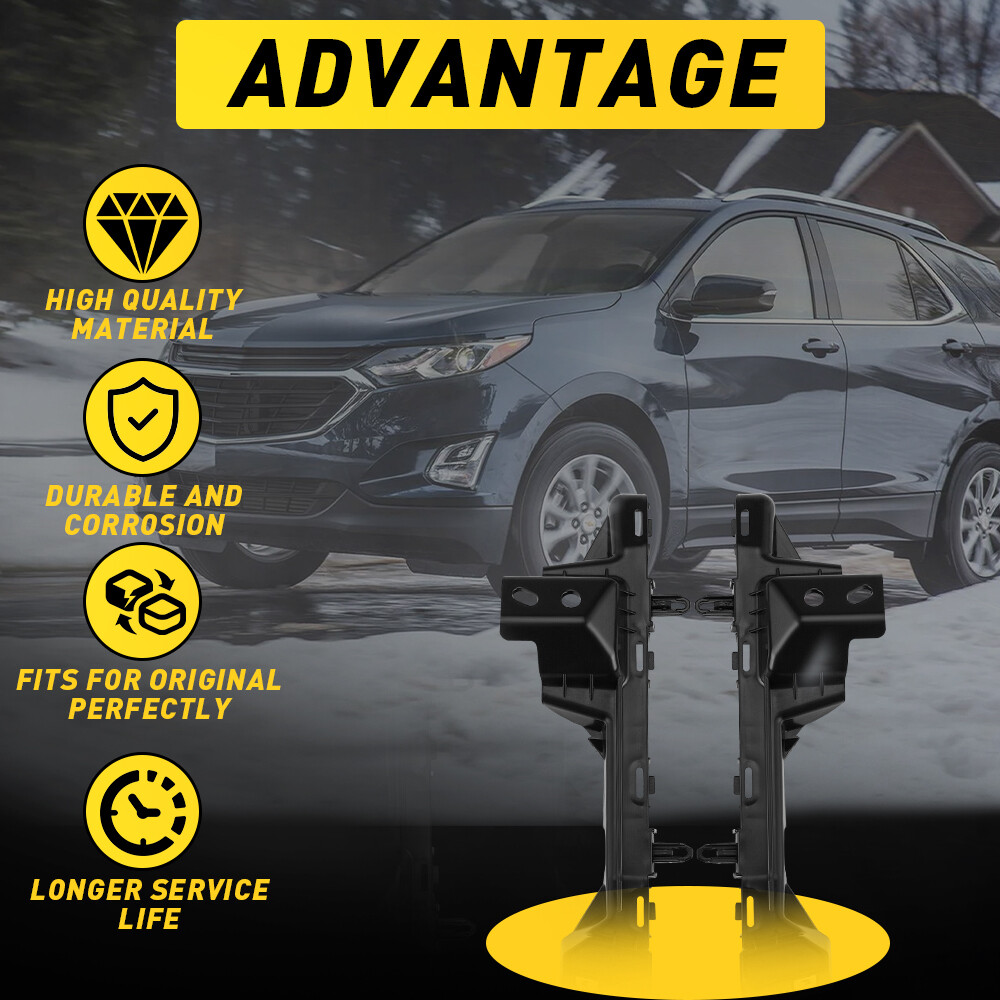 Front Bumper Retainer Brackets Driver Passenger Side For 2018-2022 Chevy Equinox