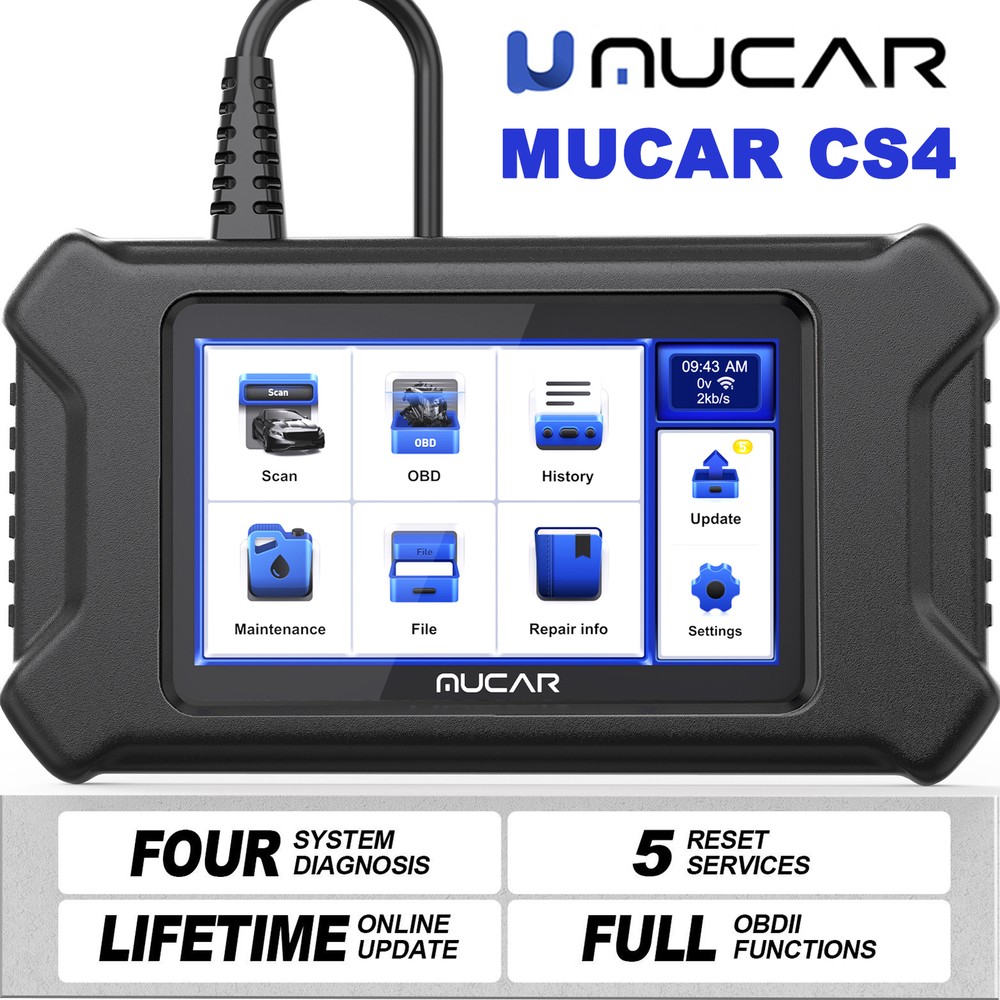 MUCAR Car Diagnostic Scanner Tool OBD2 Code Reader Engine SRS ABS Oil EPB SAS