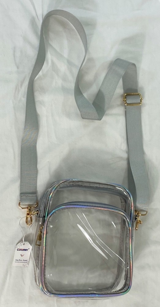 Valise clear mini backpack strap two zippered pockets great for stadium game da