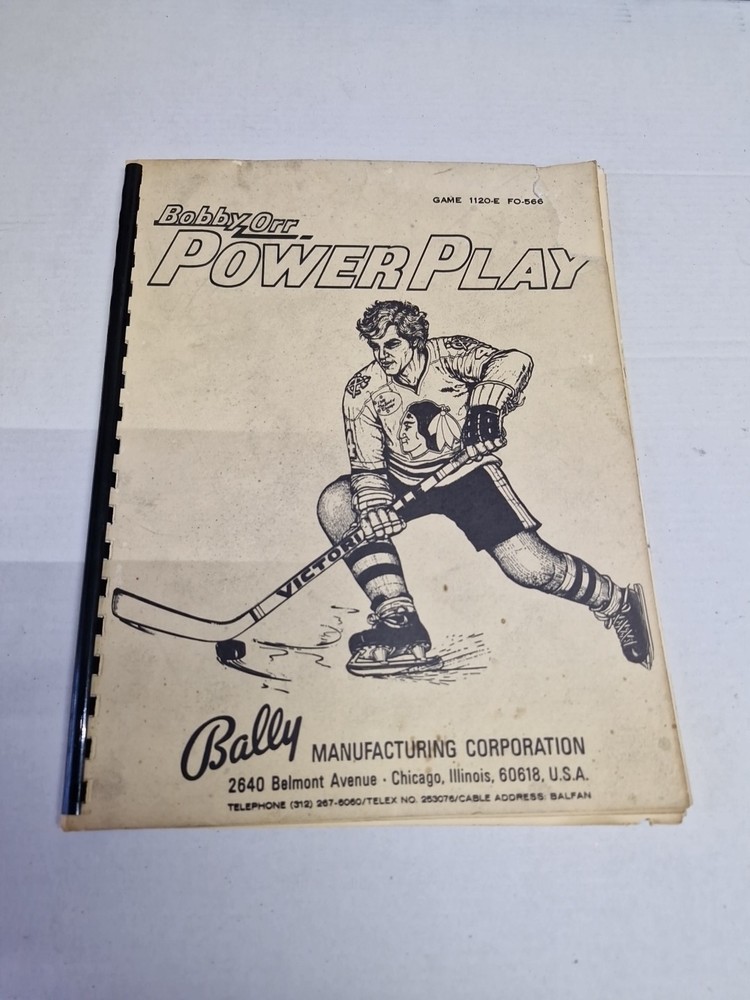 Bally POWER PLAY Pinball Machine Manual - Used