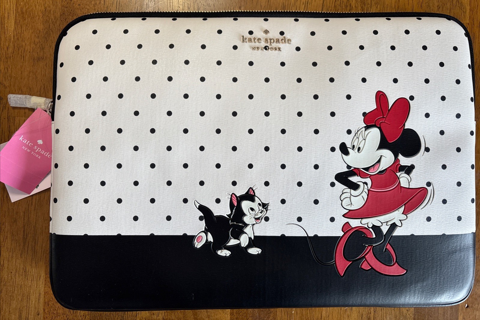 NWT Kate Spade Disney Minnie Mouse Figaro Cat Laptop Sleeve
