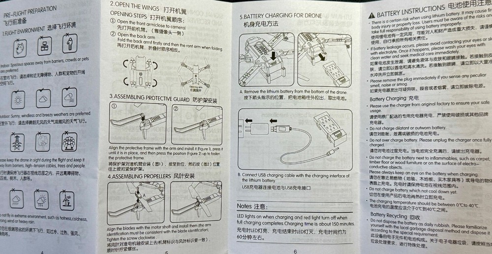 Mini ELF • Folding 4k HD Drone Set w/Case • Camera + Obstacle Avoid • Ships Free