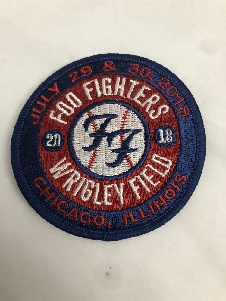 🔥🔥Rare Foo Fighters Patch Chicago Wrigley🔥🔥