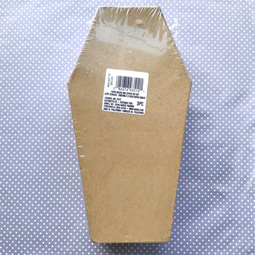 Darice Craft Paper Mache Nesting Box Coffins