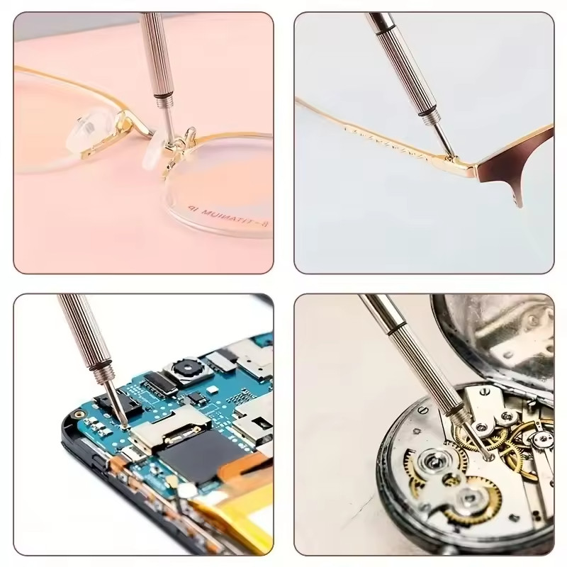 New 3 in 1 Mini Screwdriver Tool Keyring Cell Phone Repair Eyeglasses Sunglasses