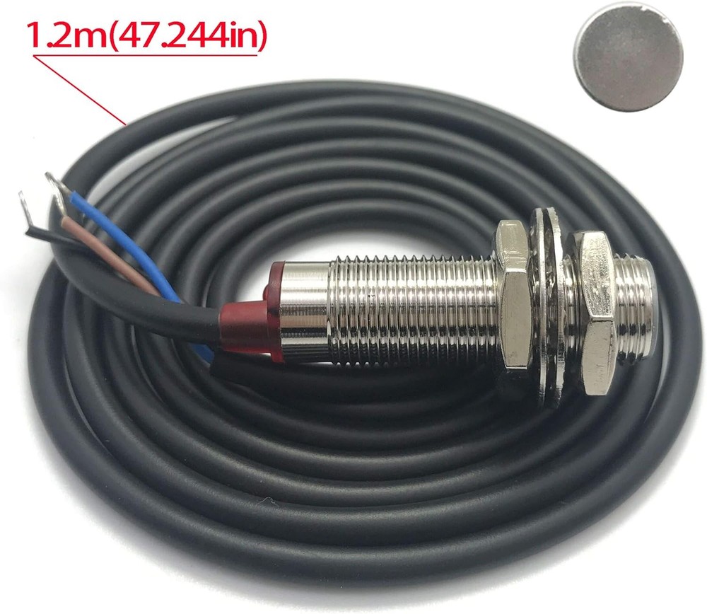 Digital LED Tachometer RPM Speed Meter with Sensor