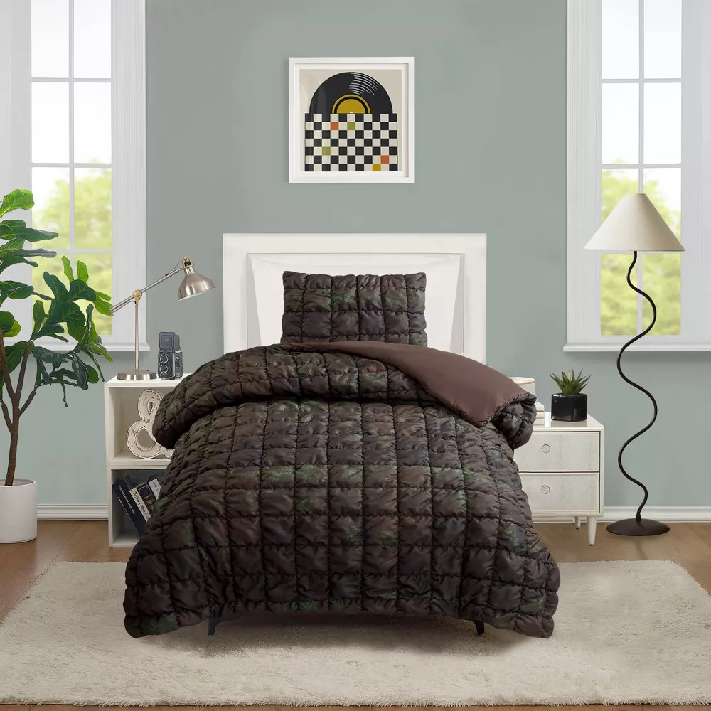 Seek Twin Puffer Square Comforter