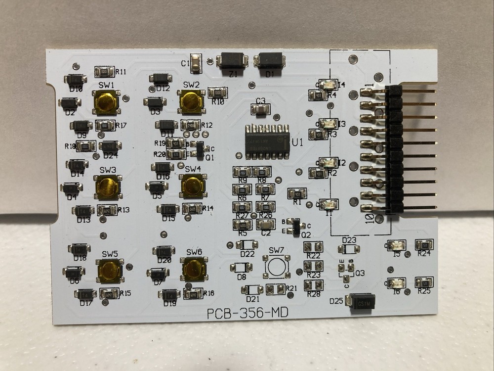 american technology components Monitor Board 6 Button New Old Stock