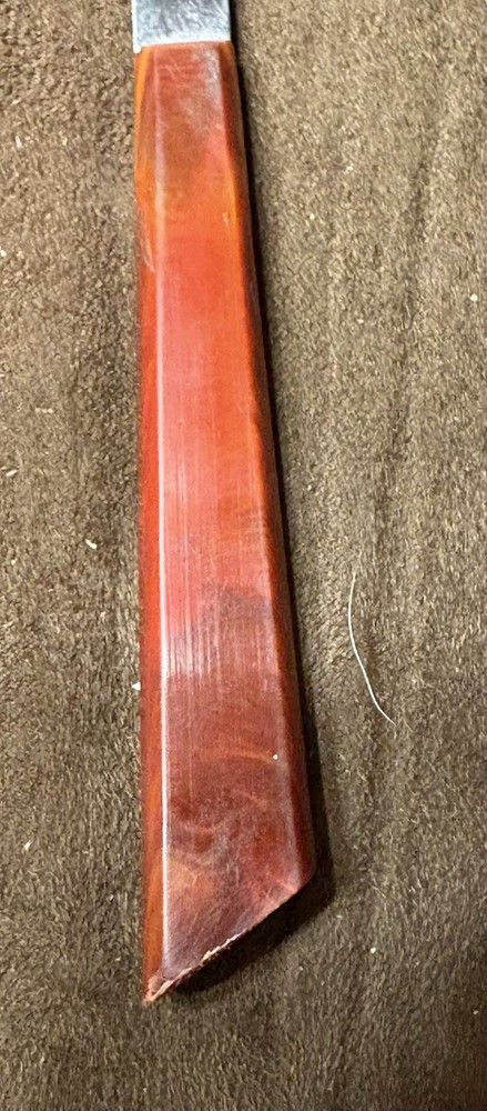 Beautifully Marbled Bakelite Handles Kitchen / Bar Tool Knife