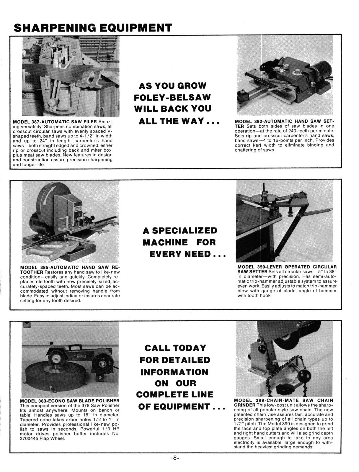 Foley Belsaw Model 1055 Sharp-All Operator & Parts Manual *1156