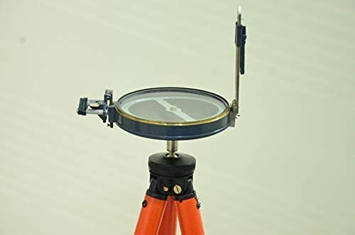 Indian Prismatic Compass For Basic Survey & Topography 4” w/Fold Tripo