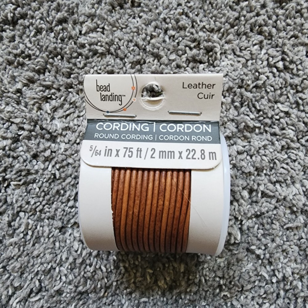 Bead Landing Leather Cording MULTIPLE SIZES