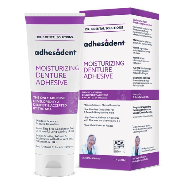 Dr. B Dental Solutions Adhesadent Denture Adhesive - 2.4 oz