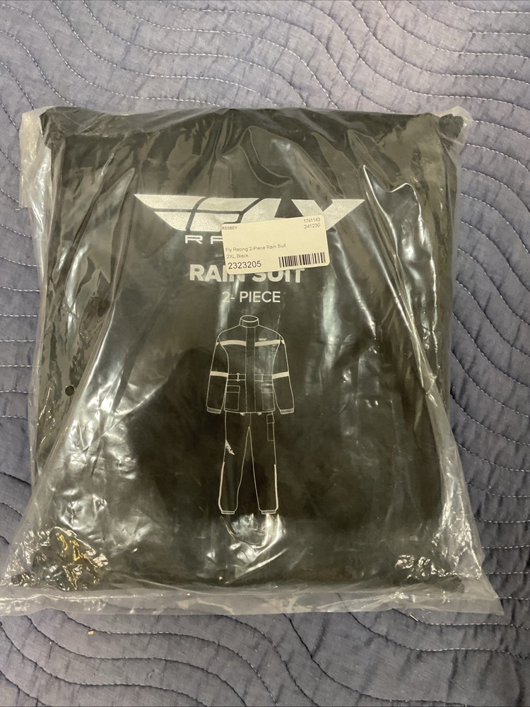 Fly Racing 2-Piece Rain Suit Black | 2XL