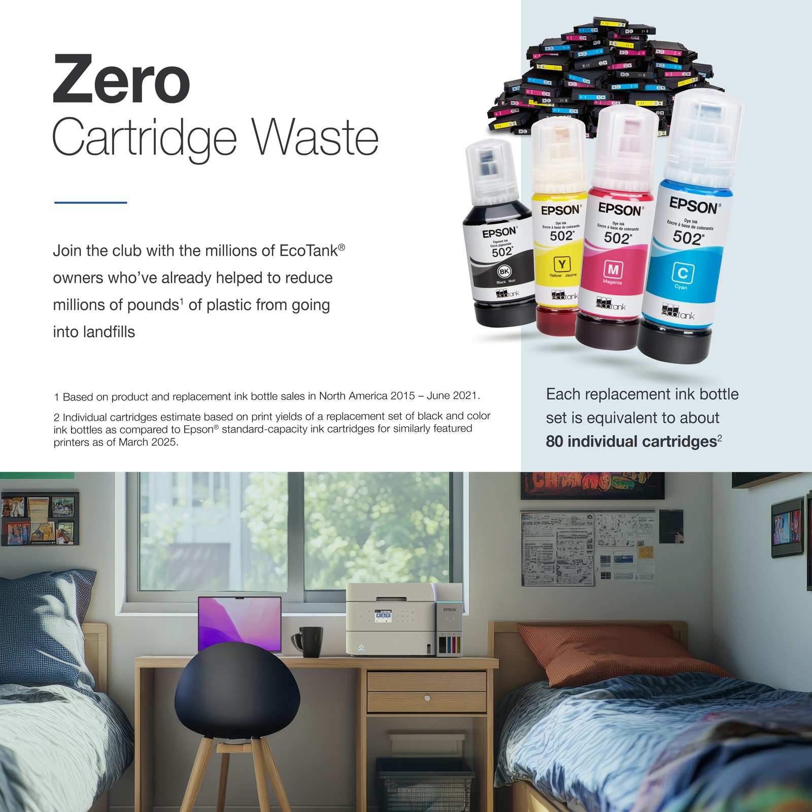 Epson EcoTank ET-3958 Wireless Printer - Certified Refurbished