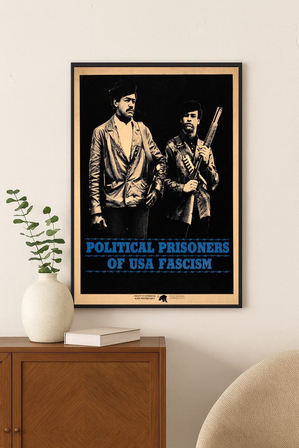 🖼️ Black Panther Party Poster - 1970s Political Activism - 24x36” Vintage Wall