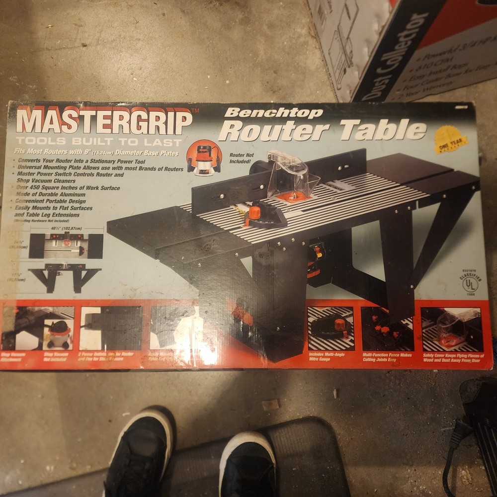 NEW Mastergrip Benchtop Router Table – In Box