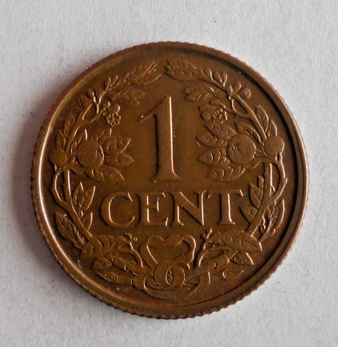 1940 NETHERLANDS CENT - Excellent Coin - FREE SHIP - Netherlands Bin #E