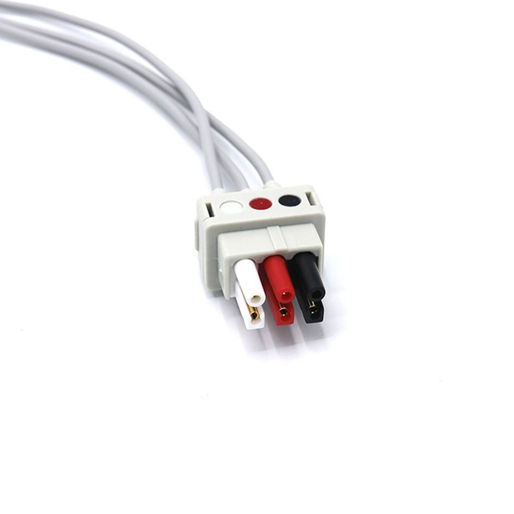Datex Ohmeda ECG Compatible Leadwire 3 Leads - Snap