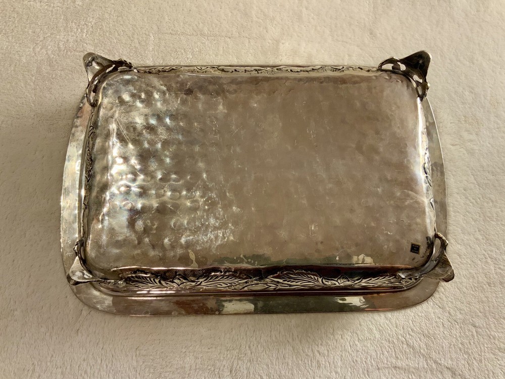 Ornate Silver Plated Footed Casserole-8.5” X 13”