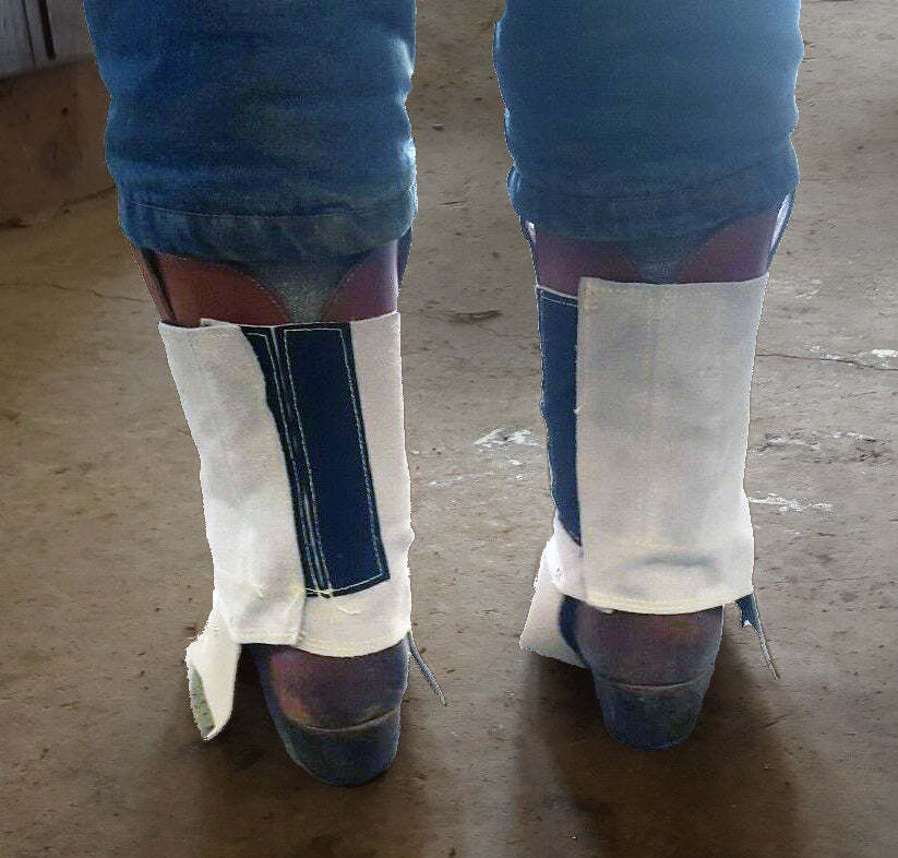 (2 PAIR) STEEL GRIP WELDING BOOT PROTECTORS