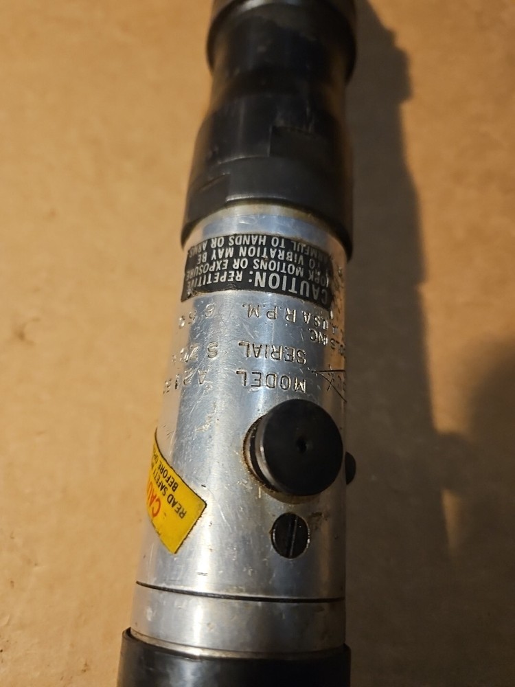 Sioux Model A2152 Right Angle Pneumatic Screwdriver 1/4" Hex Drive