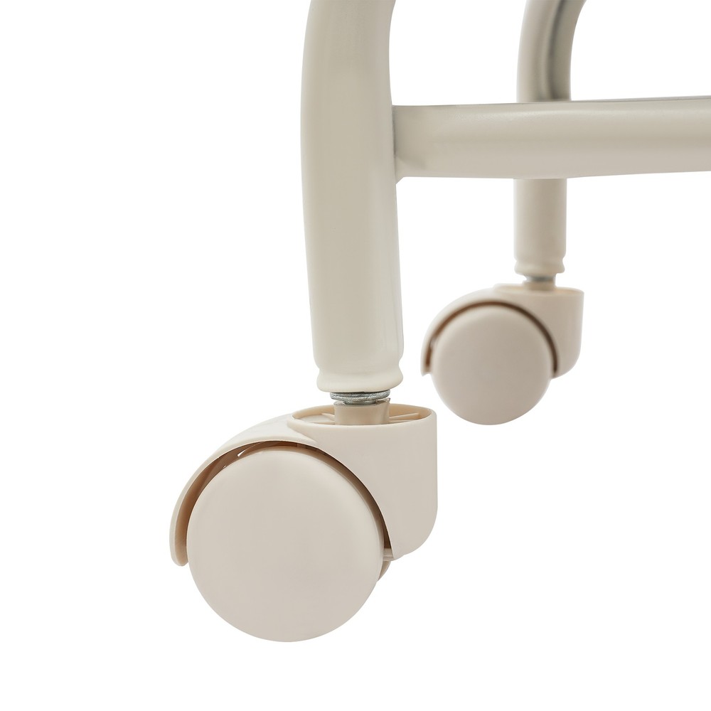 Rolling Stool with Backrest Low Height Sponge Roller Stool Chair Roller Seat