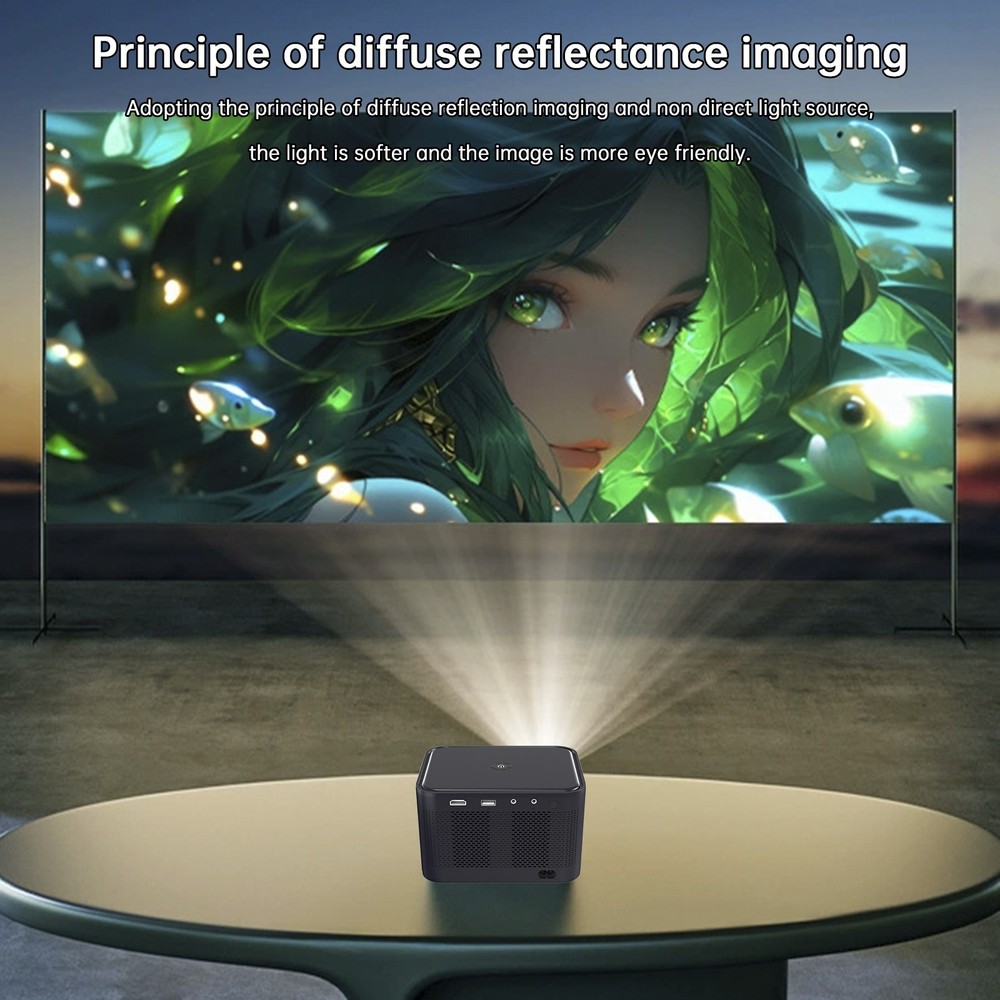 4K Projector Smart Android Projector Smart Voice Dual Frequency HD Projector US