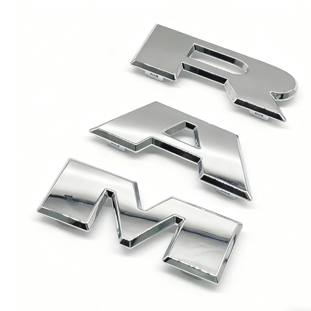 Chrome Replacement Grille Letter For R-A-M 1500 Front Emblem 2019-24 Accessories