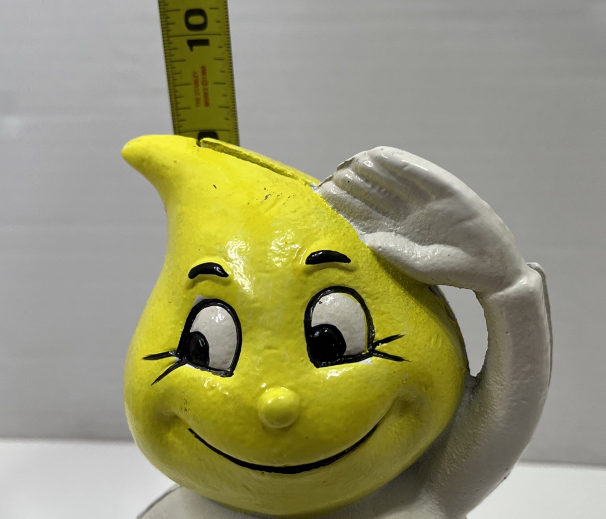 Vintage Esso Oil Andy Slick Cast Iron Coin Bank Original Paint