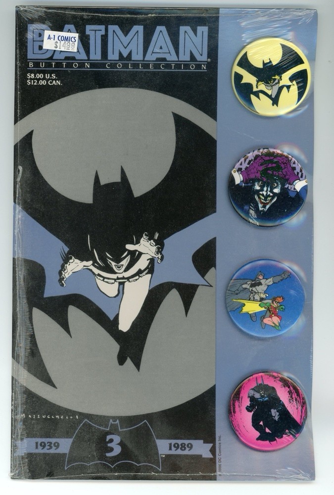 DC Comics Batman (1989) Art Button Collection Set