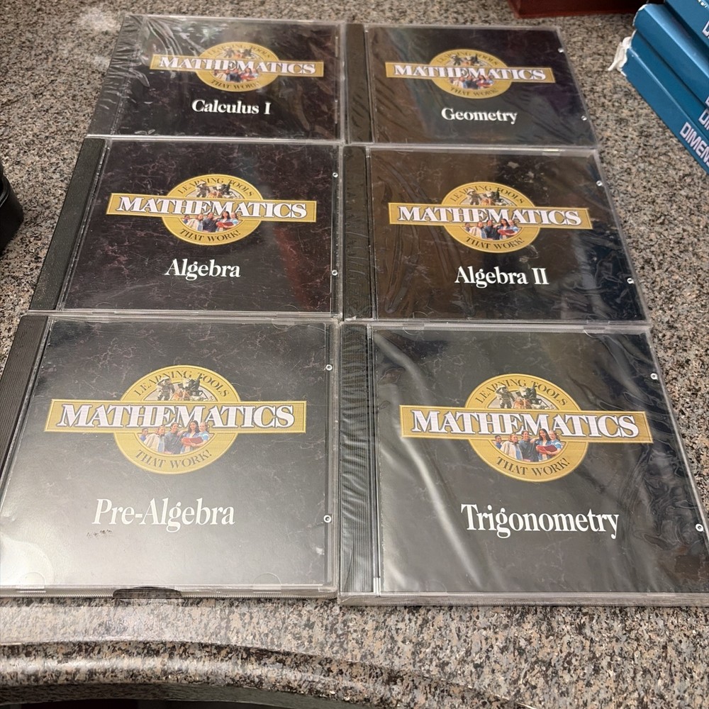 Lot Of 6 Learning Tools That Work Mathematics Calculus,trig,alg. CD-ROM