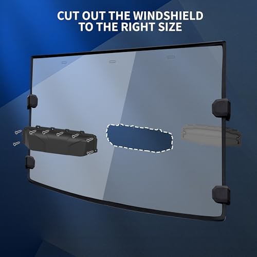 UTV Universal Windshield Vent Self Install Kit, 2 PCS Adjustable Windscreen