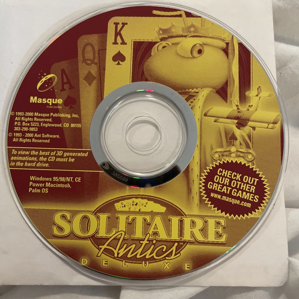 Solitaire Game On Data Disc