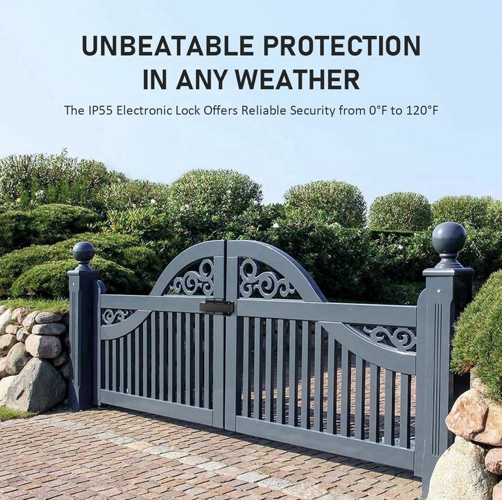 Automatic Gate Lock Single Double Swing Gates, 24VDC Outdoor Opener Gate System
