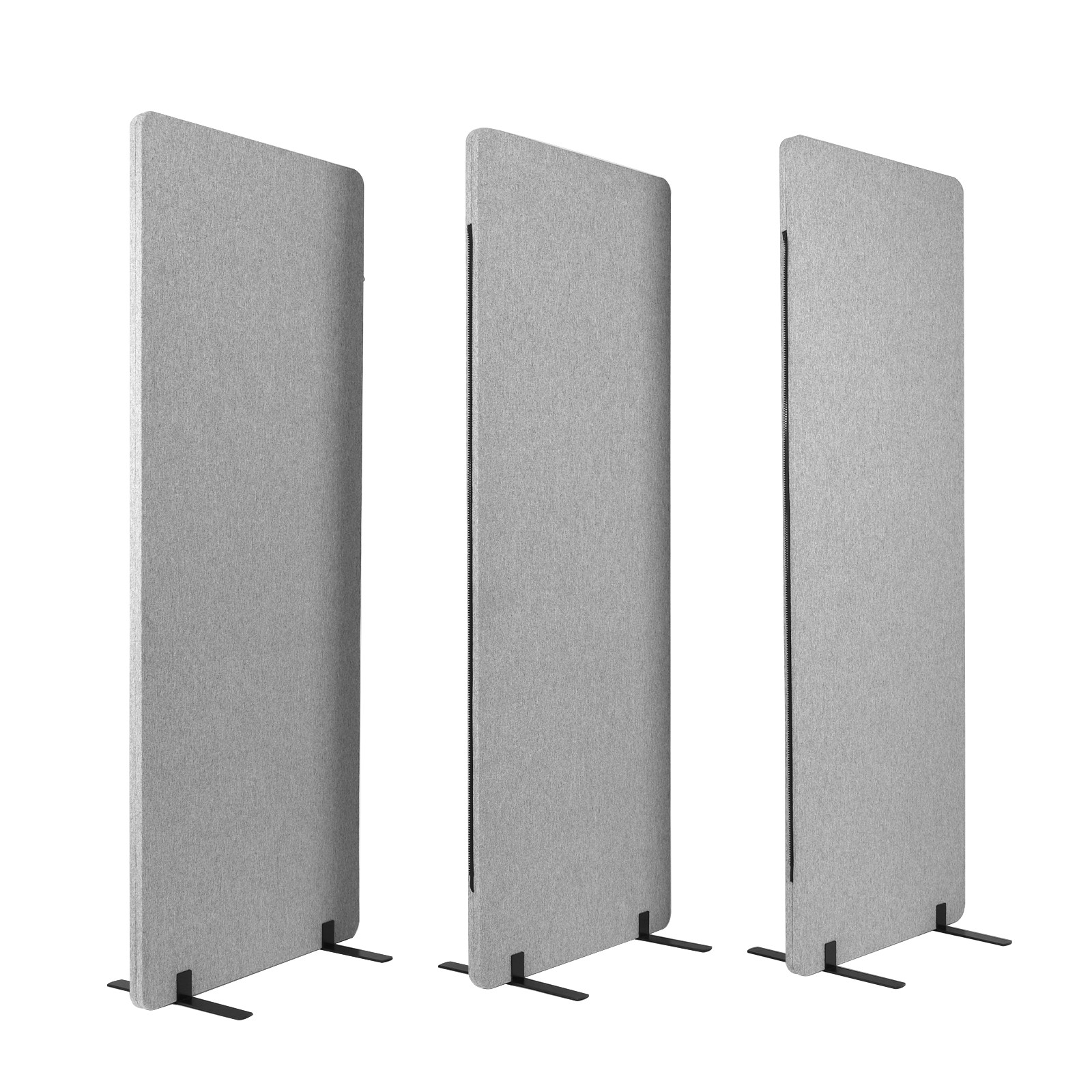 3 Panels Soundproof Privacy Panels Folding Room Divider for Dorm Studio Office