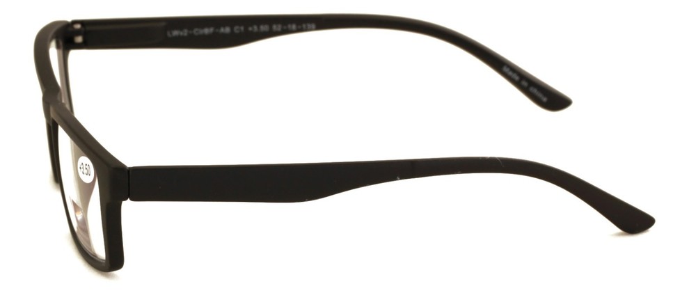 Men’s Matte Lightweight Rectangular Bifocal Readers - Anti Blue Reading glasses