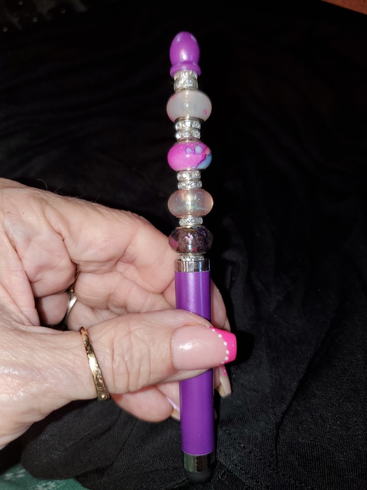 Beaded Stylus Hand made Glass beads