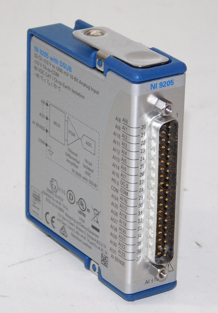 National Instruments NI 9205 32 Channel Analog Input Module 199015B-01L Unit