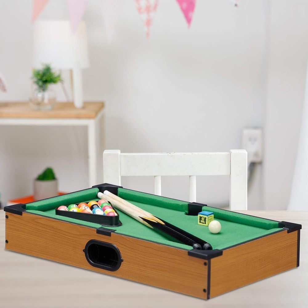 Table Pool Gift Idea 2 Players Chalk Triangle Brush Included