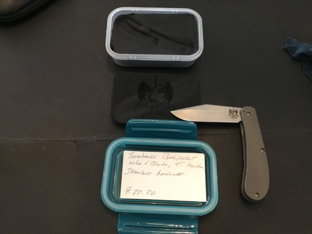 Custom Doc Shiffer Barebones Backpocket Flipper Folder Folding Knife