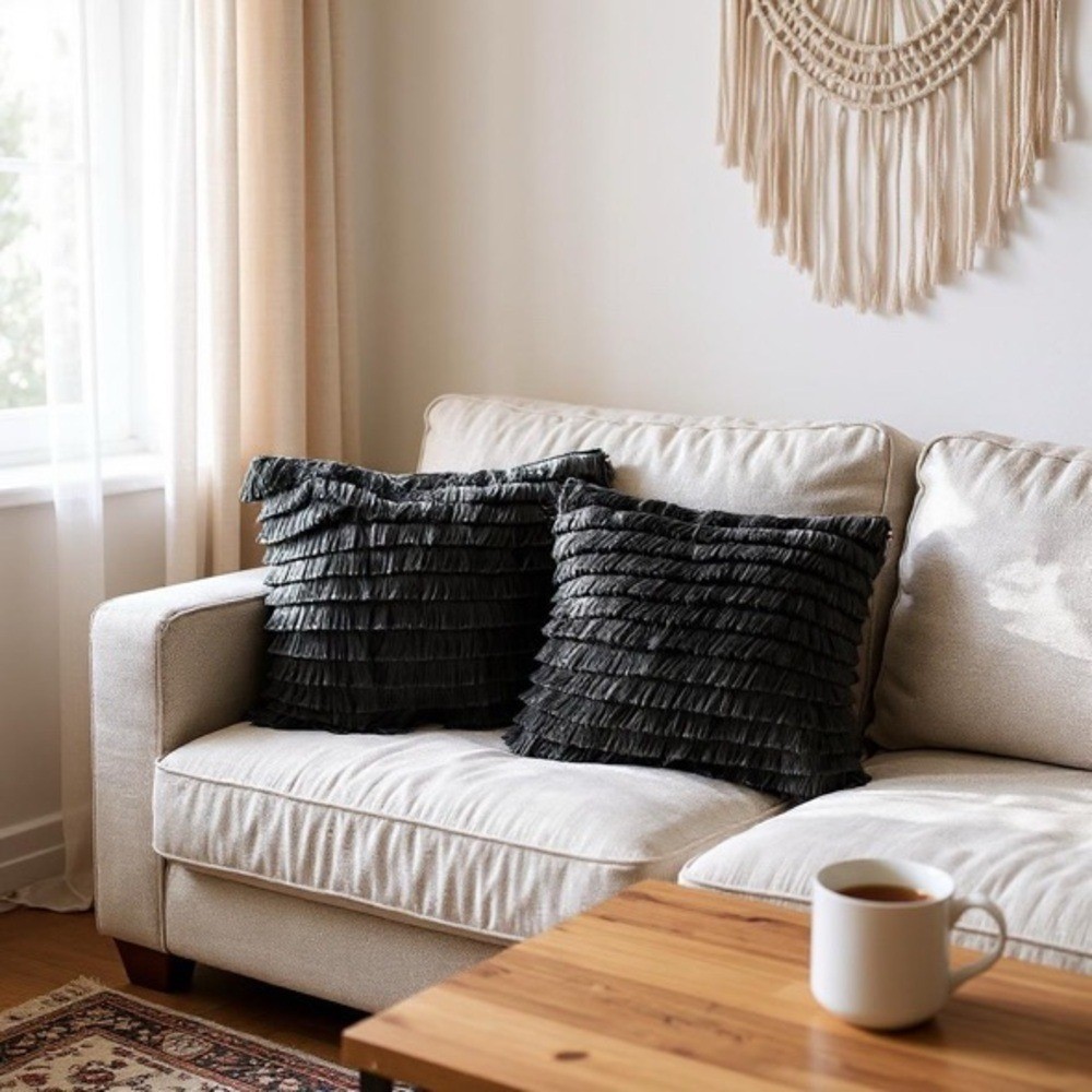 Pier 1 Black Textured Accent Decor