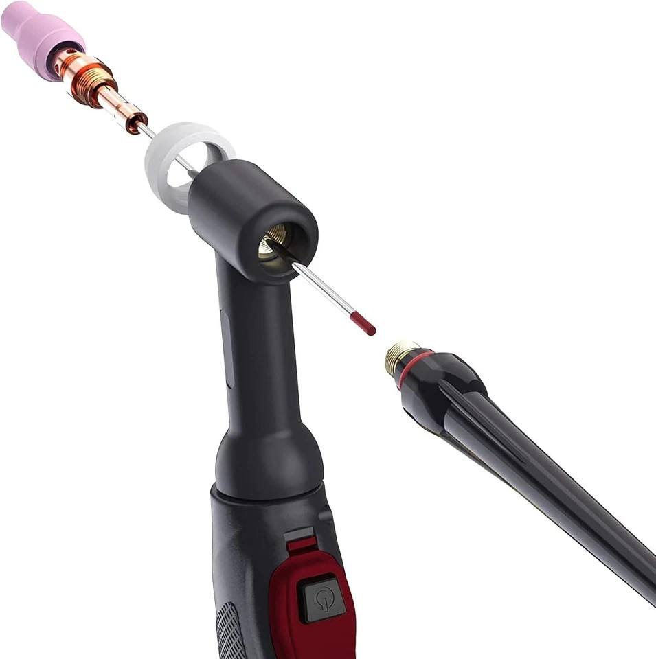 TIG Welding Tungsten Electrode 10-Pack 3/32"X 7"(Red, Wt20/Ewth-2)