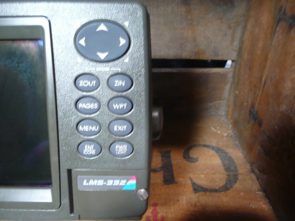 LOWRANCE LMS-332 Sonar GPS UNIT ONLY UNTESTED