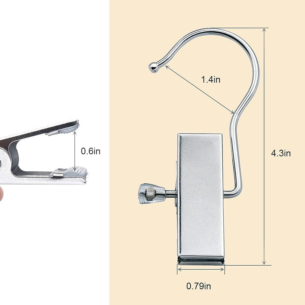 Boot Hanger Clips Hooks 8 Pack Laundry Hook Hanging Clothes Pins Portable